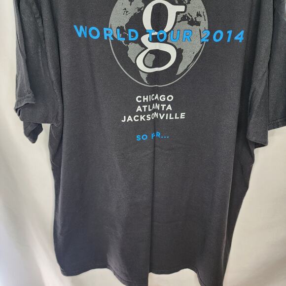 Hanes Beefy  Black Garth Brooks World Tour 2014 Short Sleeve 100% Cotton T Shirt - Picture 7 of 7